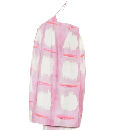 Shop Jacquemus La Robe Soleil Checked Minidress In Pink