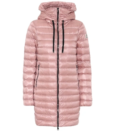 Shop Moncler Rubis Down Coat In Pink