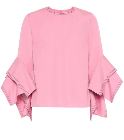 Shop Roksanda Rana Cotton Blouse In Pink