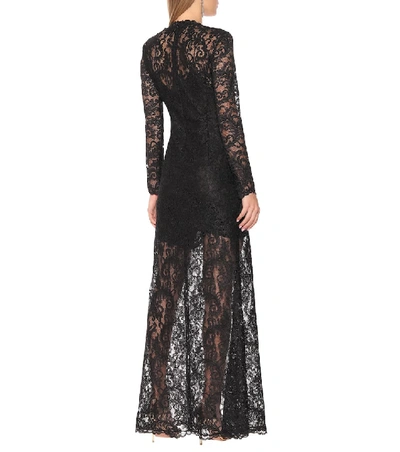 Shop Dundas Lace Gown In Black