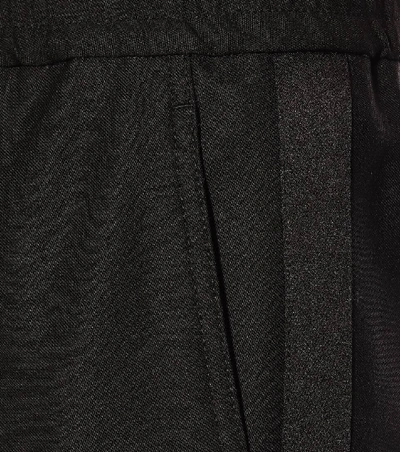 Shop Saint Laurent High-rise Wool And Mohair Pants In Black