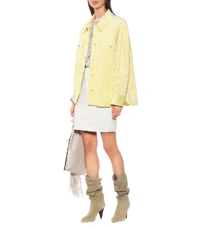 Shop Isabel Marant Marvey Corduroy Jacket In Yellow