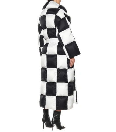 Shop Off-white Quilted Down Coat In Black