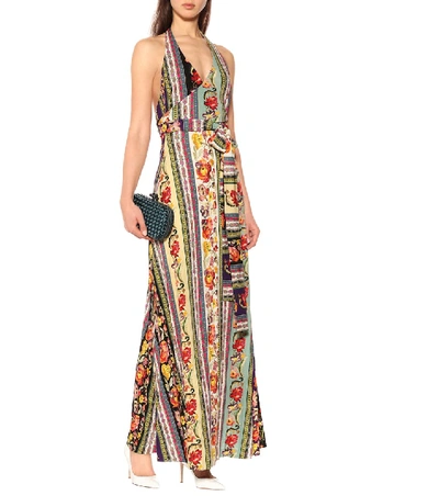 Shop Etro Printed Maxi Dress In Multicoloured