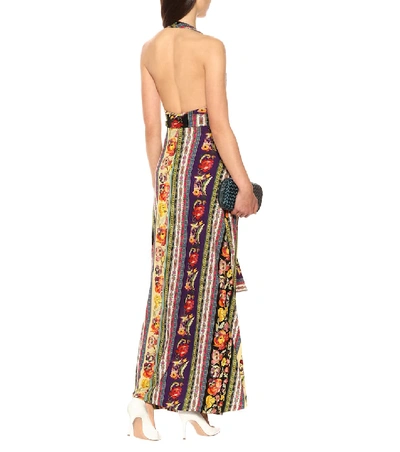 Shop Etro Printed Maxi Dress In Multicoloured