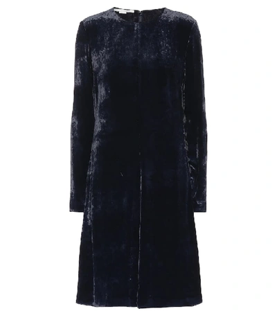 Shop Stella Mccartney Velvet Dress In Blue