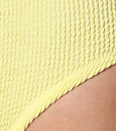 Reina Olga Yellow Scrunch Ruby One-piece Swimsuit In Yellow