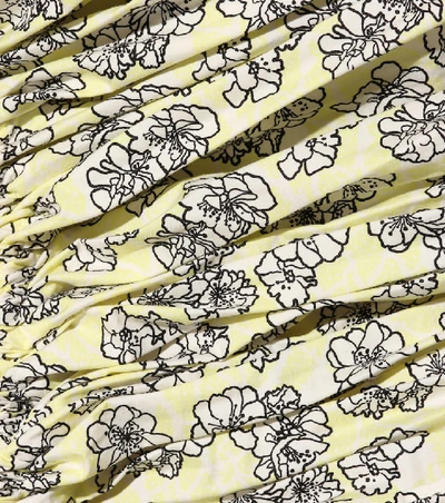 Shop Marni Floral-printed Cotton Dress In Multicoloured