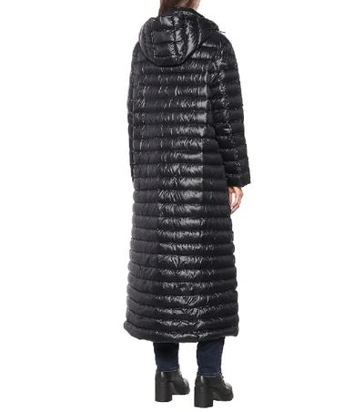 Shop Moncler Chocolat Down Coat In Black