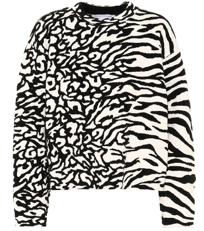 Shop Proenza Schouler Animal-jacquard Sweatshirt In Black