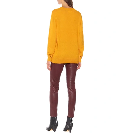 Shop Isabel Marant Étoile Blizzy Alpaca And Wool-blend Sweater In Yellow