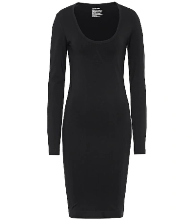 Shop Helmut Lang Stretch-nylon Dress In Black