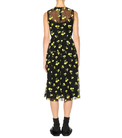 Shop Simone Rocha Cotton-blend Sleeveless Dress In Black