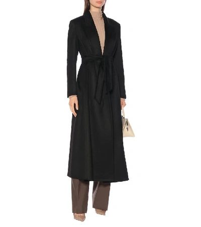 Shop Max Mara Kriss Cashmere Coat In Black