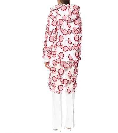 Shop Moncler Genius 4 Moncler Simone Rocha Embroidered Raincoat In Pink