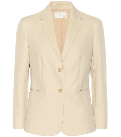 Shop The Row Lobton Cotton Blazer In Beige