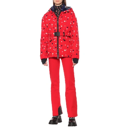 Shop Moncler Genius 3 Moncler Grenoble Embroidered Ski Jacket In Red