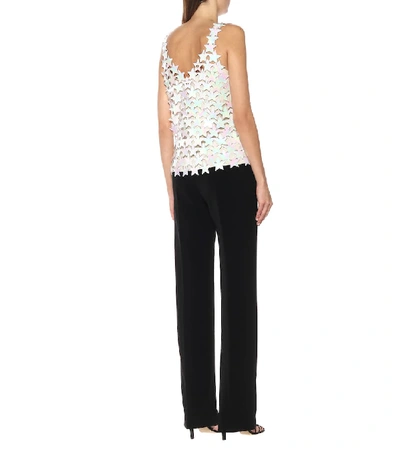 Shop Paco Rabanne Star Top In White