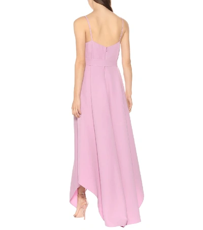 Shop Valentino Silk Gown In Purple