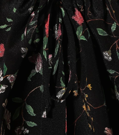Shop Altuzarra Bowie Floral Silk Blouse In Black