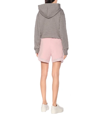 Shop Kenzo Cotton-jersey Shorts In Pink