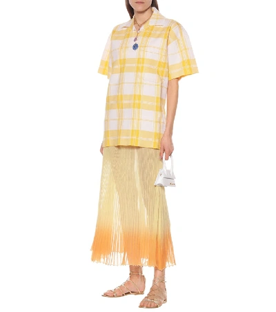 Shop Jacquemus La Jupe Helado Longue Midi Skirt In Yellow