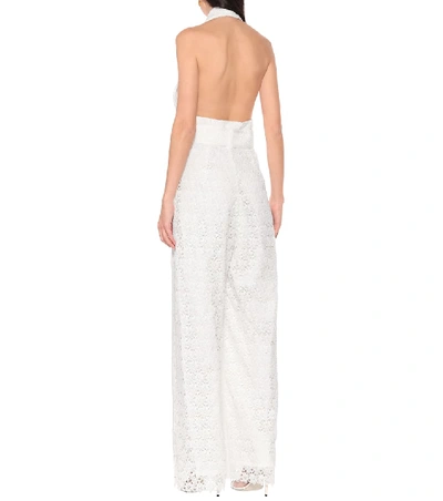 Shop Zimmermann Super Eight Lace Jumpsuit In White