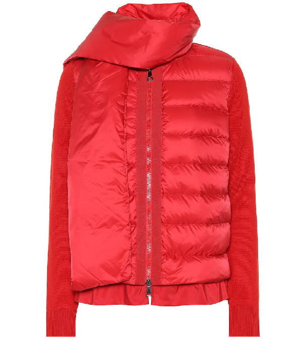 moncler puffer jacket red