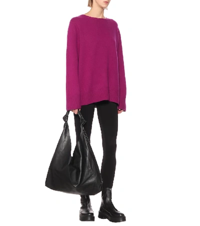 Shop The Row Sibel Wool And Cashmere Sweater In Pink
