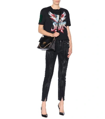 Givenchy Marble Slim Fit Jeans In Black