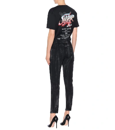 Givenchy Marble Slim Fit Jeans In Black