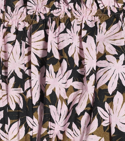Shop Alexandra Miro Gypsy Printed Cotton Crop Top In Multicoloured