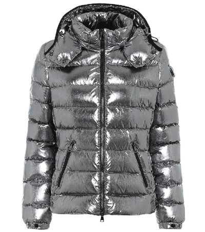 Moncler Metallic Hooded Quilted Shell Down Jacket In Silver | ModeSens