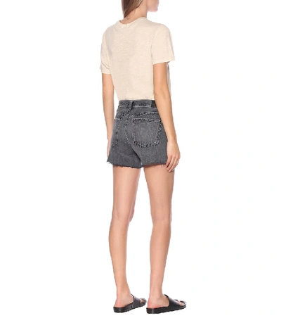 Shop Citizens Of Humanity Marlow Mid-rise Denim Shorts In Black