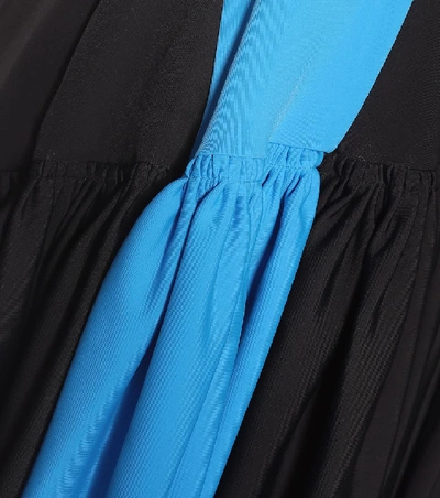 Shop Marine Serre Asymmetric Stretch-jersey Dress In Black