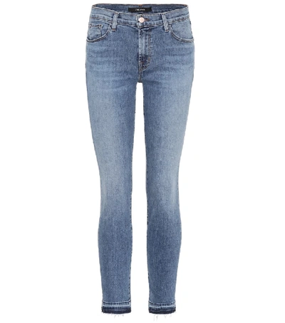 Shop J Brand 811 Mid-rise Skinny Jeans In Blue