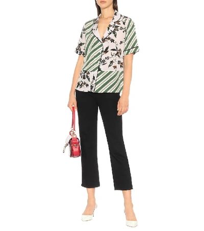Shop Diane Von Furstenberg Iman Silk Crêpe De Chine Shirt In Multicoloured