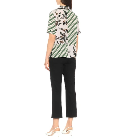 Shop Diane Von Furstenberg Iman Silk Crêpe De Chine Shirt In Multicoloured