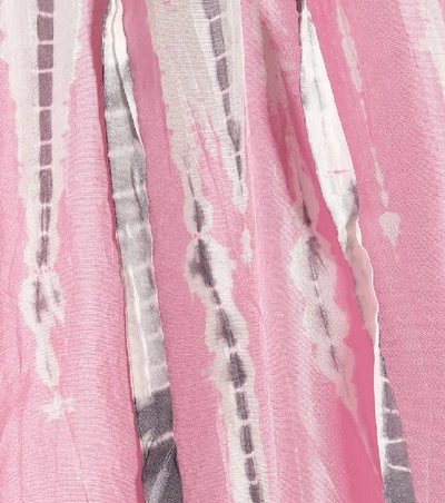 Shop Anna Kosturova Tie-dye Silk Maxi Dress In Pink