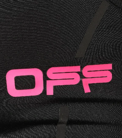 Shop Off-white Logo Sports Bra In Black