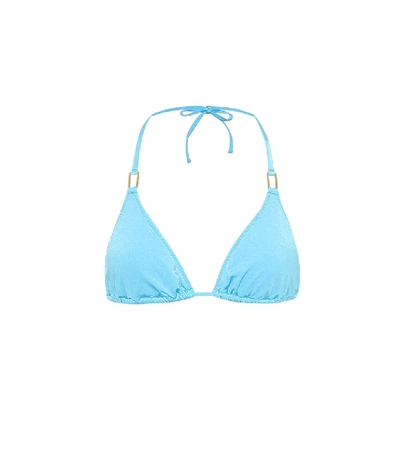 Shop Melissa Odabash Cancun Bikini Top In Blue