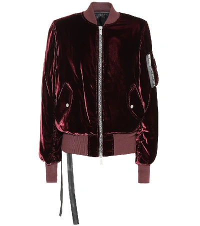 BEN TAVERNITI UNRAVEL PROJECT VELVET BOMBER JACKET P00334277