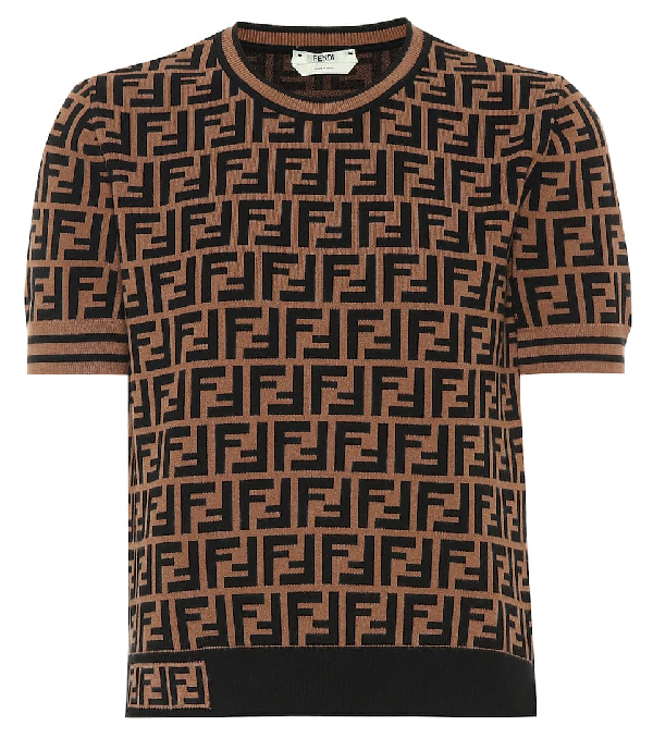 fendi logo knit sweater