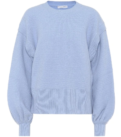 Shop Jw Anderson Wool-blend Sweater In Blue