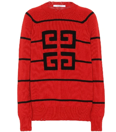 Shop Givenchy Wool Blend Sweater In Red