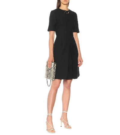 Shop Stella Mccartney Wool-blend Dress In Black