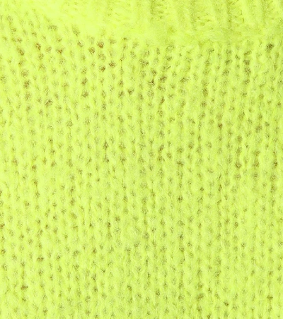 Shop Tibi Cozette Alpaca And Wool Sweater In Yellow