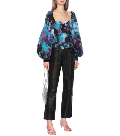 Shop Attico Eva Floral Blouse In Multicoloured