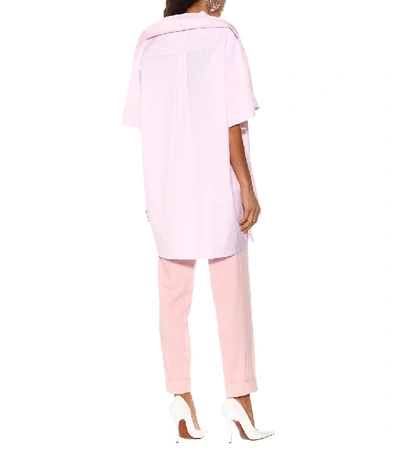 Shop Y/project Cotton Poplin Bowling Shirt In Pink