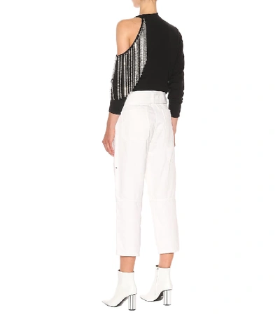 Shop Proenza Schouler Cotton Cropped Pants In White